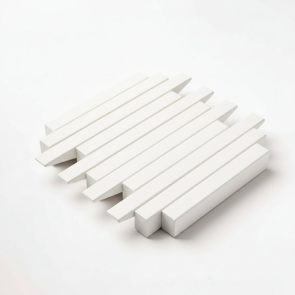 White Wooden Wall Rack - Entryway Coat Rack Shelf | Lemnart-N Mini