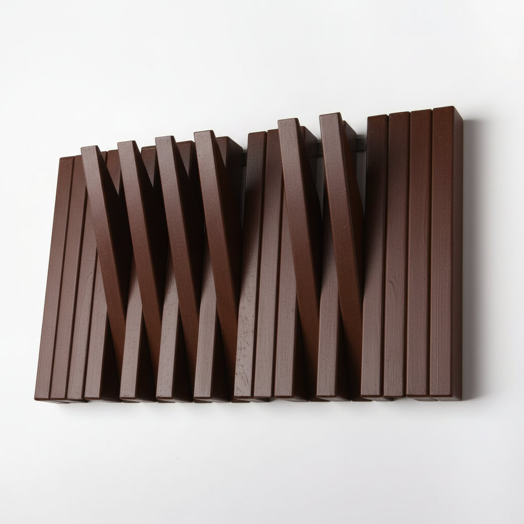 Hanger Lemnart-R – Handcrafted Chocolate Wooden Wall Rack