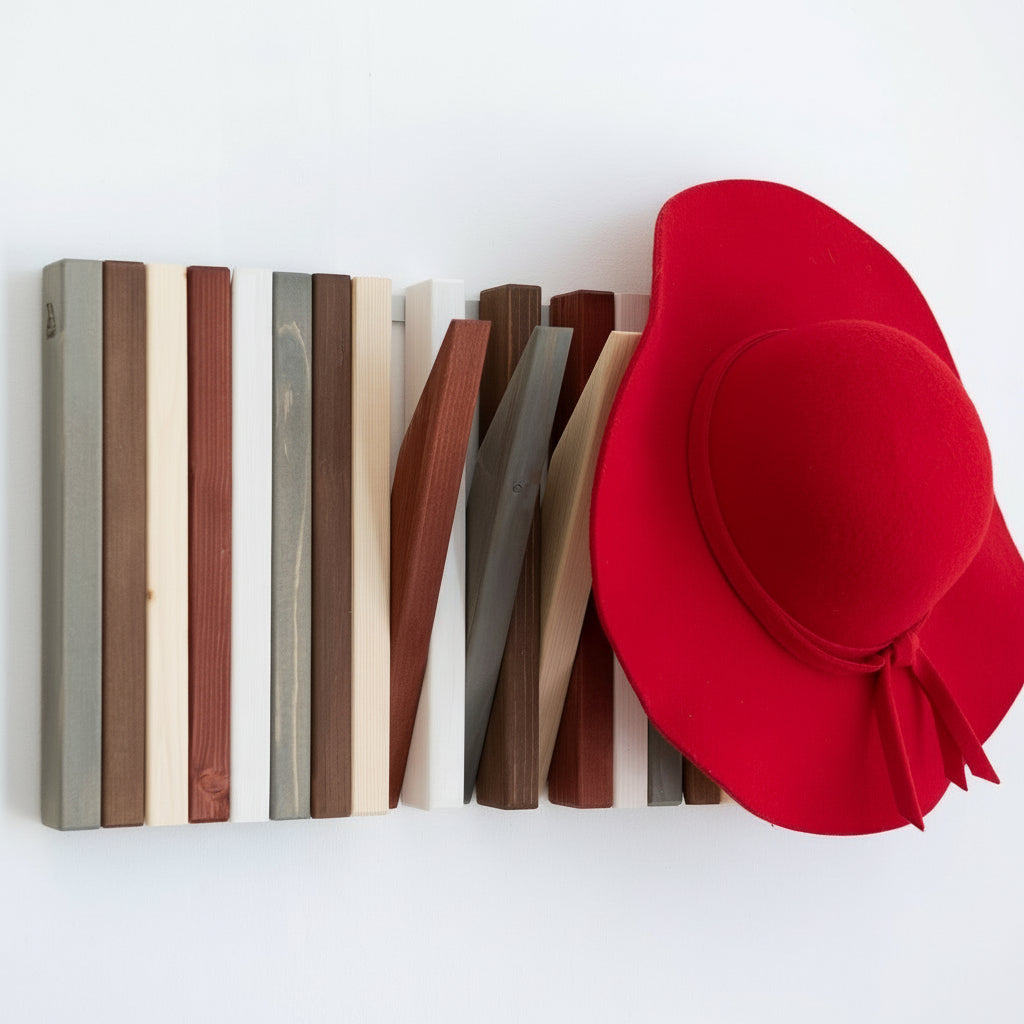 Hanger Lemnart-R3 – Handcrafted Multicolour Wooden Wall Rack