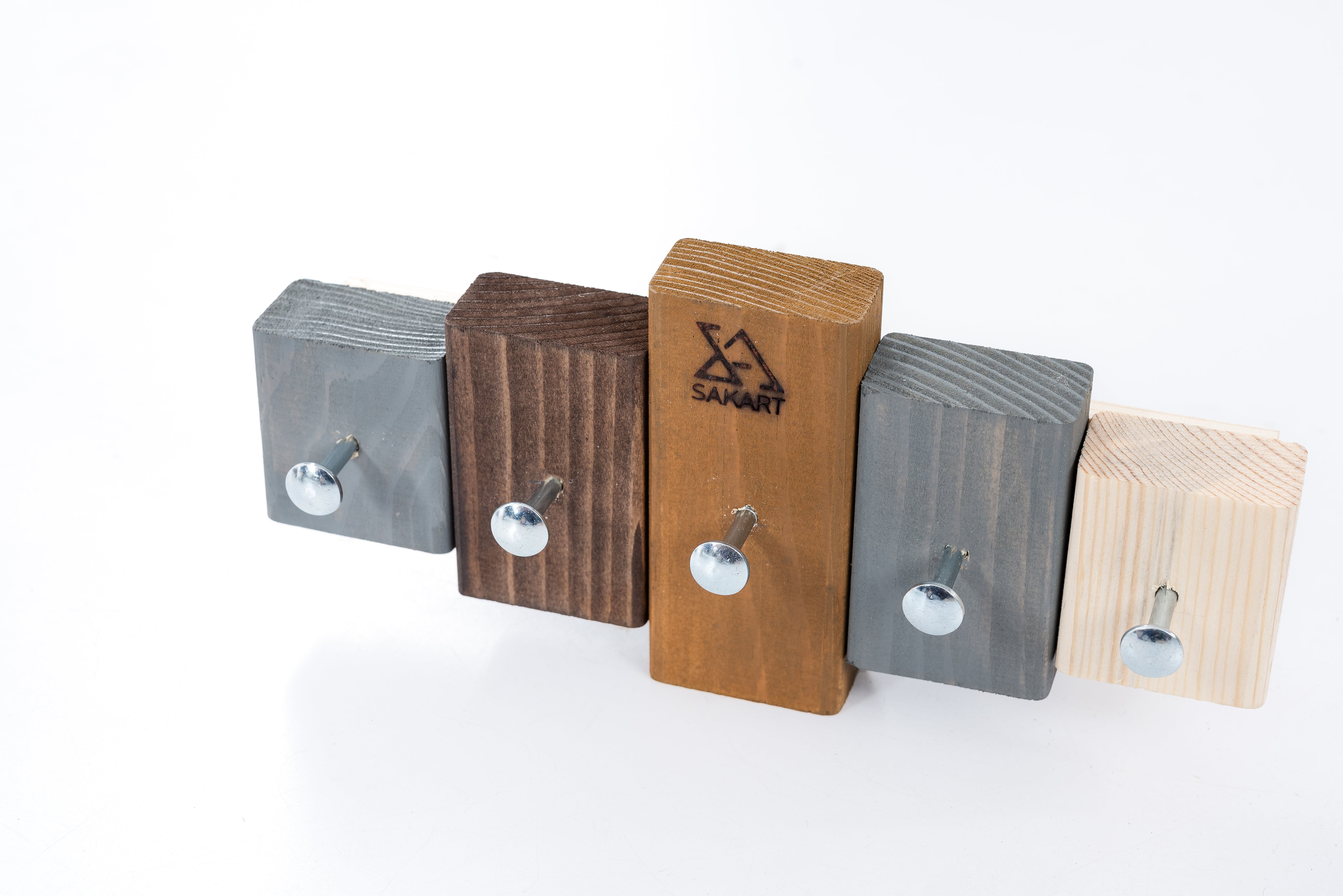 Key Holder Lemnart K – Handcrafted Multicolour Wooden Wall Key Rack