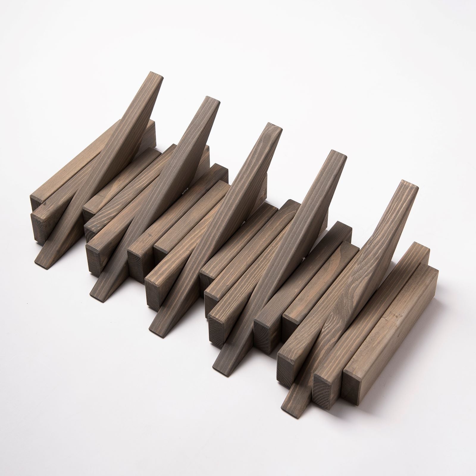 Taupe Wooden Wall Rack - Entryway Coat Rack | Lemnart-N