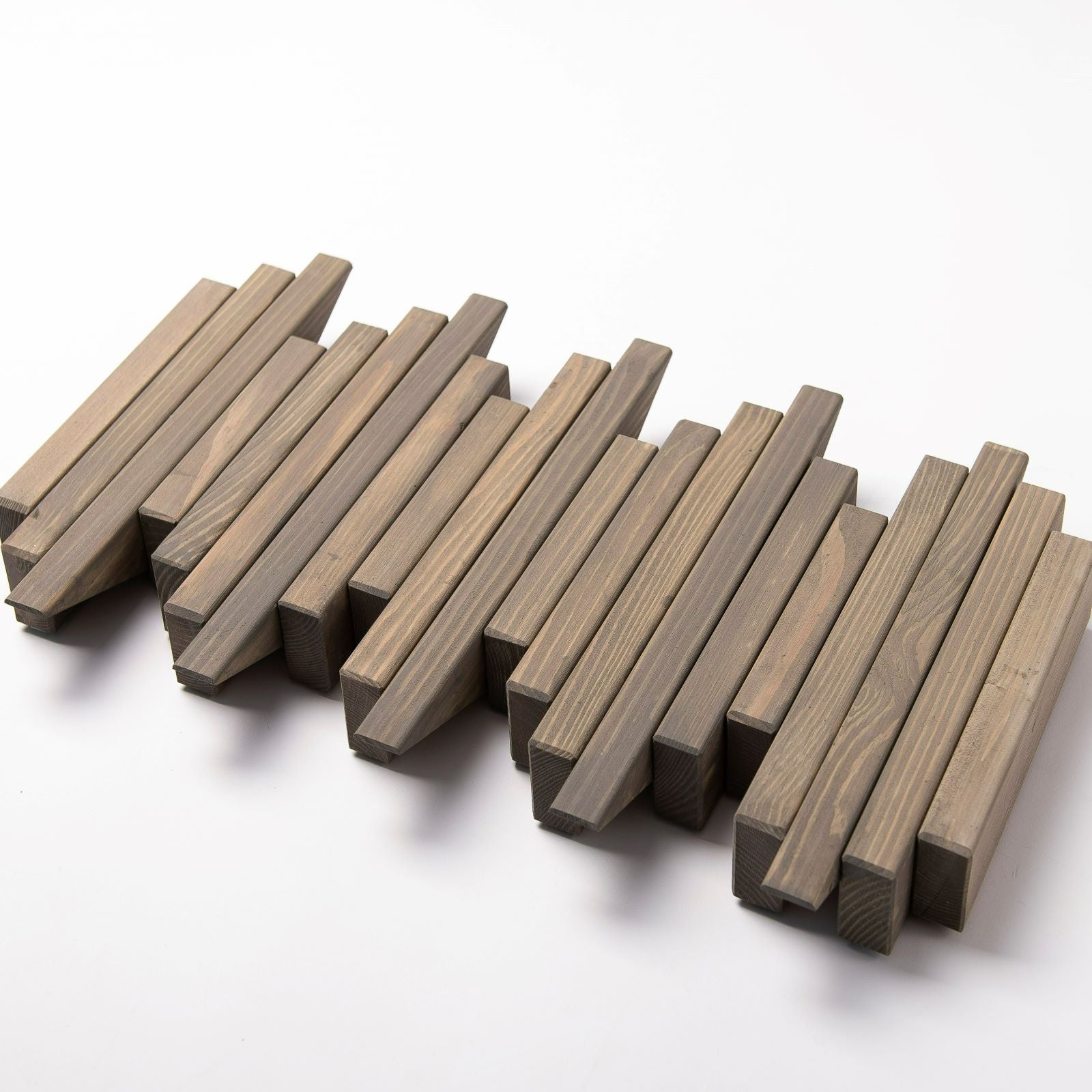 Taupe Wooden Wall Rack - Entryway Coat Rack | Lemnart-N