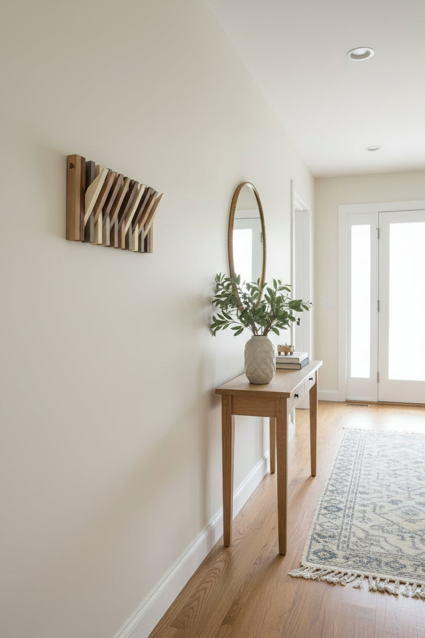 Hanger Lemnart-R1 – Handcrafted Multicolour Wooden Wall Rack