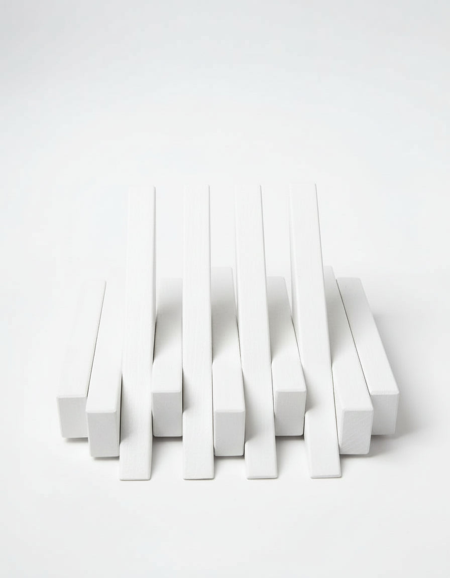 White Wooden Wall Rack - Entryway Coat Rack Shelf | Lemnart-N Mini