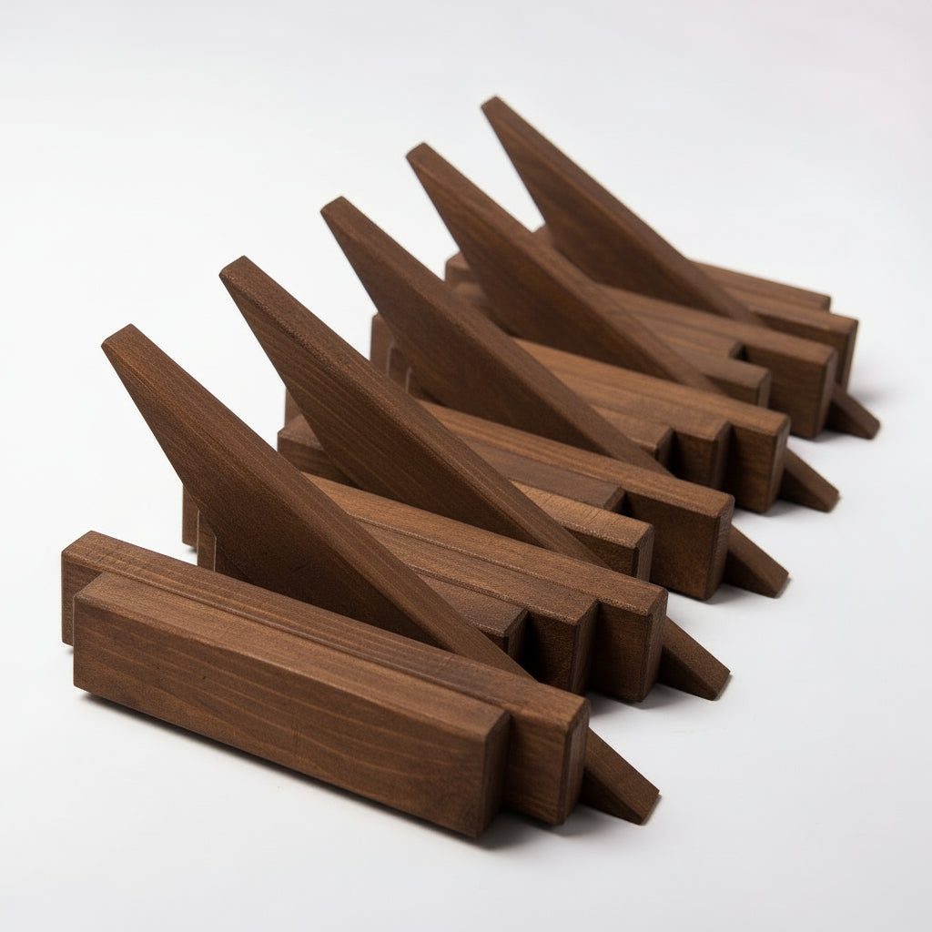 Chocolate Wooden Wall Rack - Handmade Rack Wall Hanger | Lemnart-N