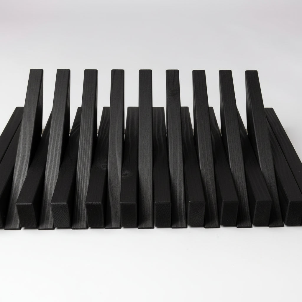 Black Wooden Wall Rack - Handmade Rack Wall Hanger | Lemnart-R