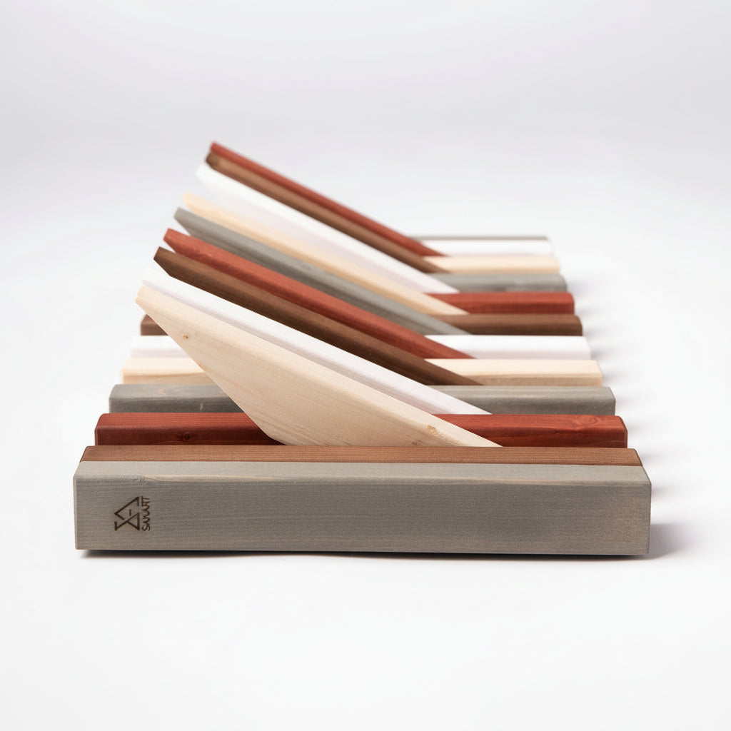 Hanger Lemnart-R3 – Handcrafted Multicolour Wooden Wall Rack