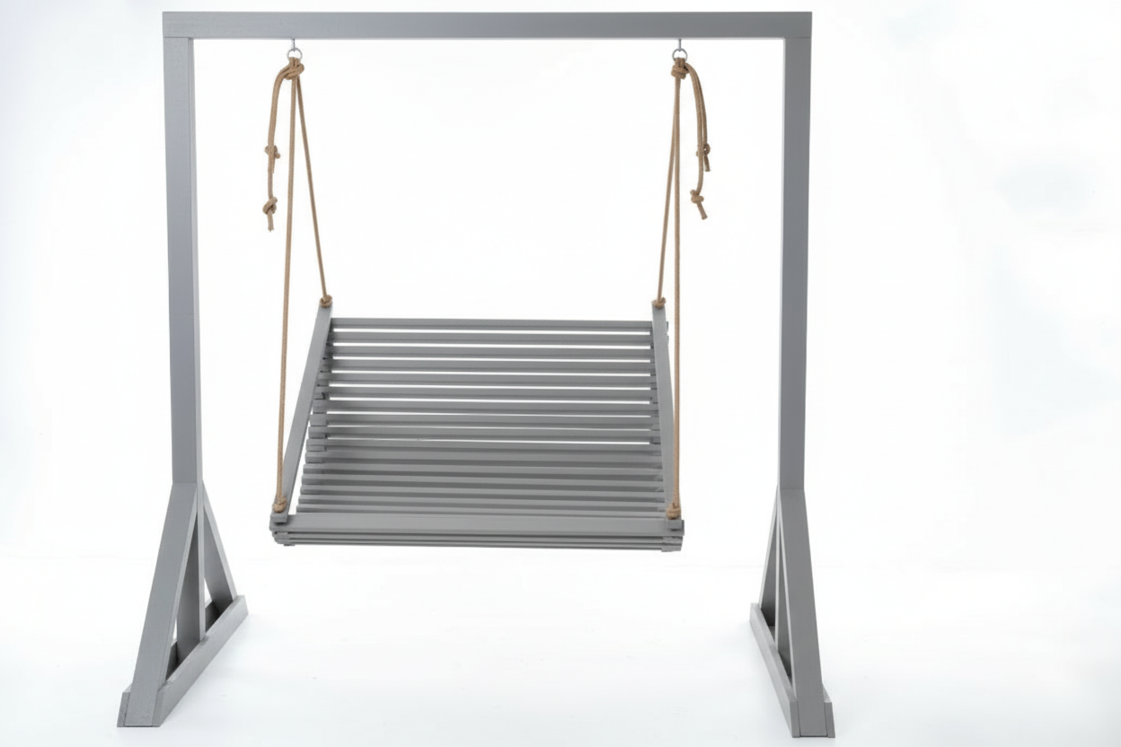 Double Wooden Garden Swing for Adults - With or Without Stand | Outdoor Garden Swing