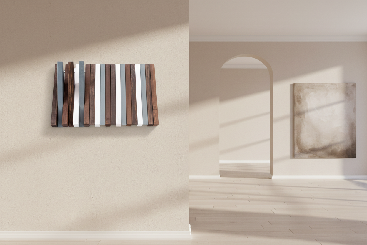 Hanger Lemnart-R – Handcrafted Multicolour Wooden Wall Rack