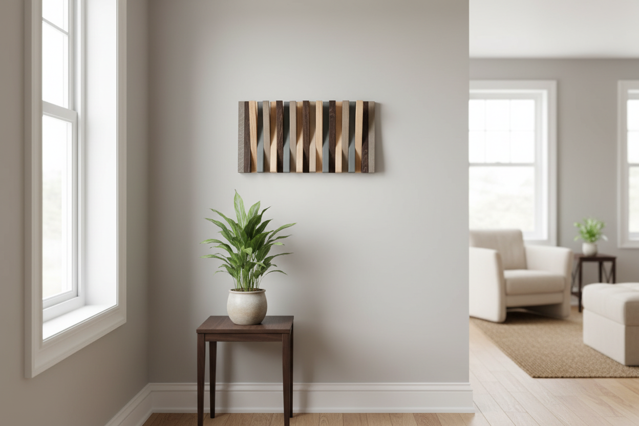 Hanger Lemnart-R1 – Handcrafted Multicolour Wooden Wall Rack
