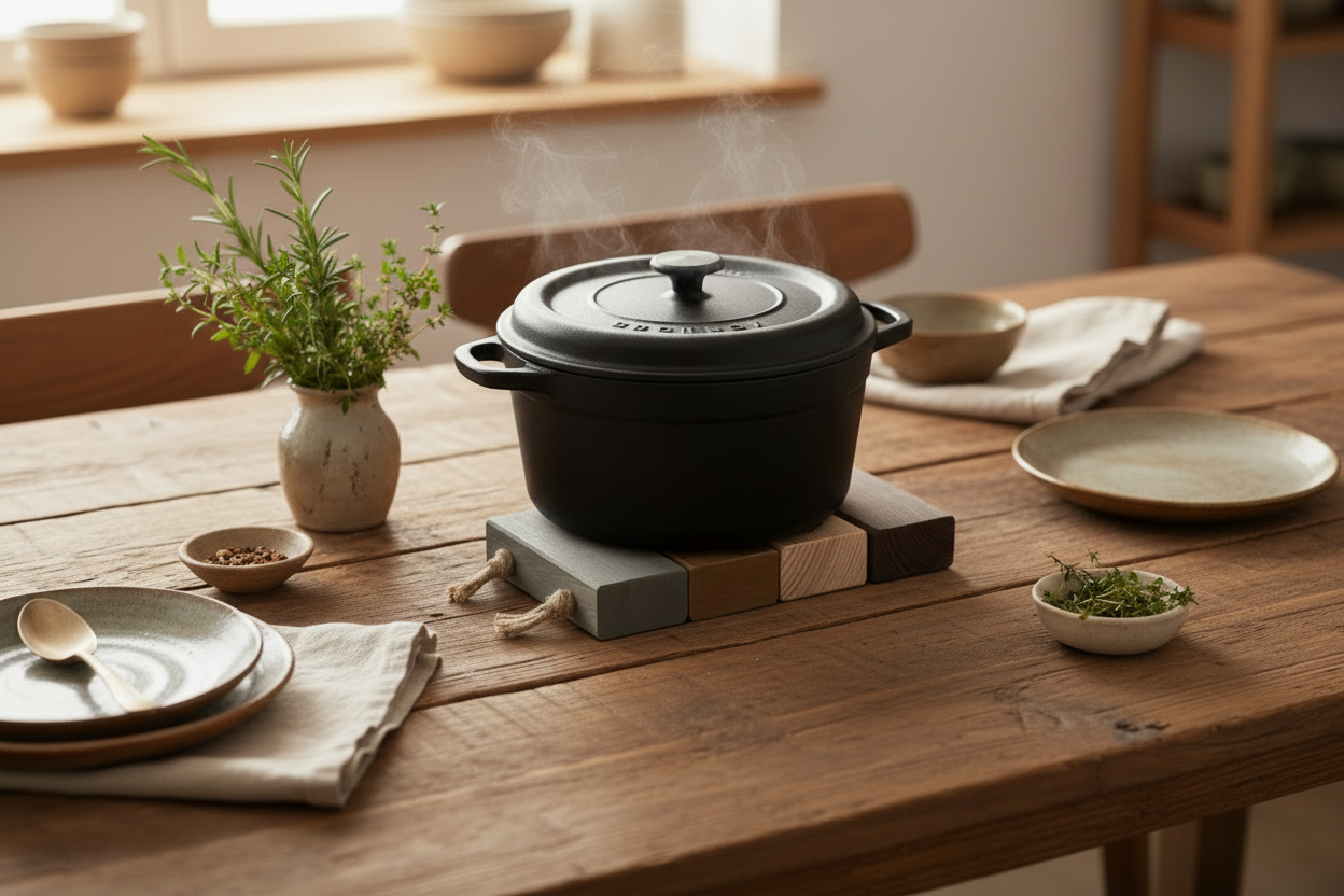 Dish Mat – Mini Handcrafted Eco Wooden Trivet