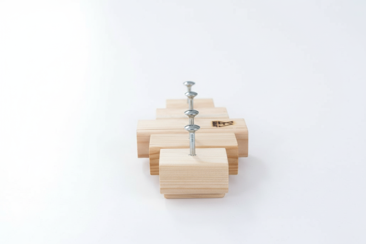 Key Holder Lemnart K – Handcrafted Natural Wooden Wall Key Rack