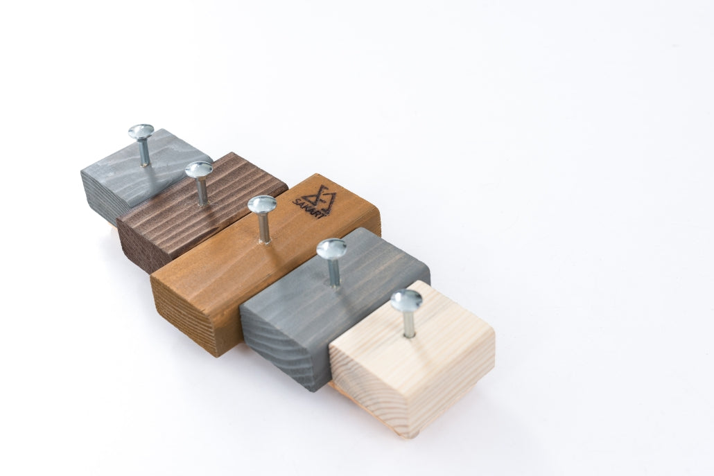 Key Holder Lemnart K – Handcrafted Multicolour Wooden Wall Key Rack