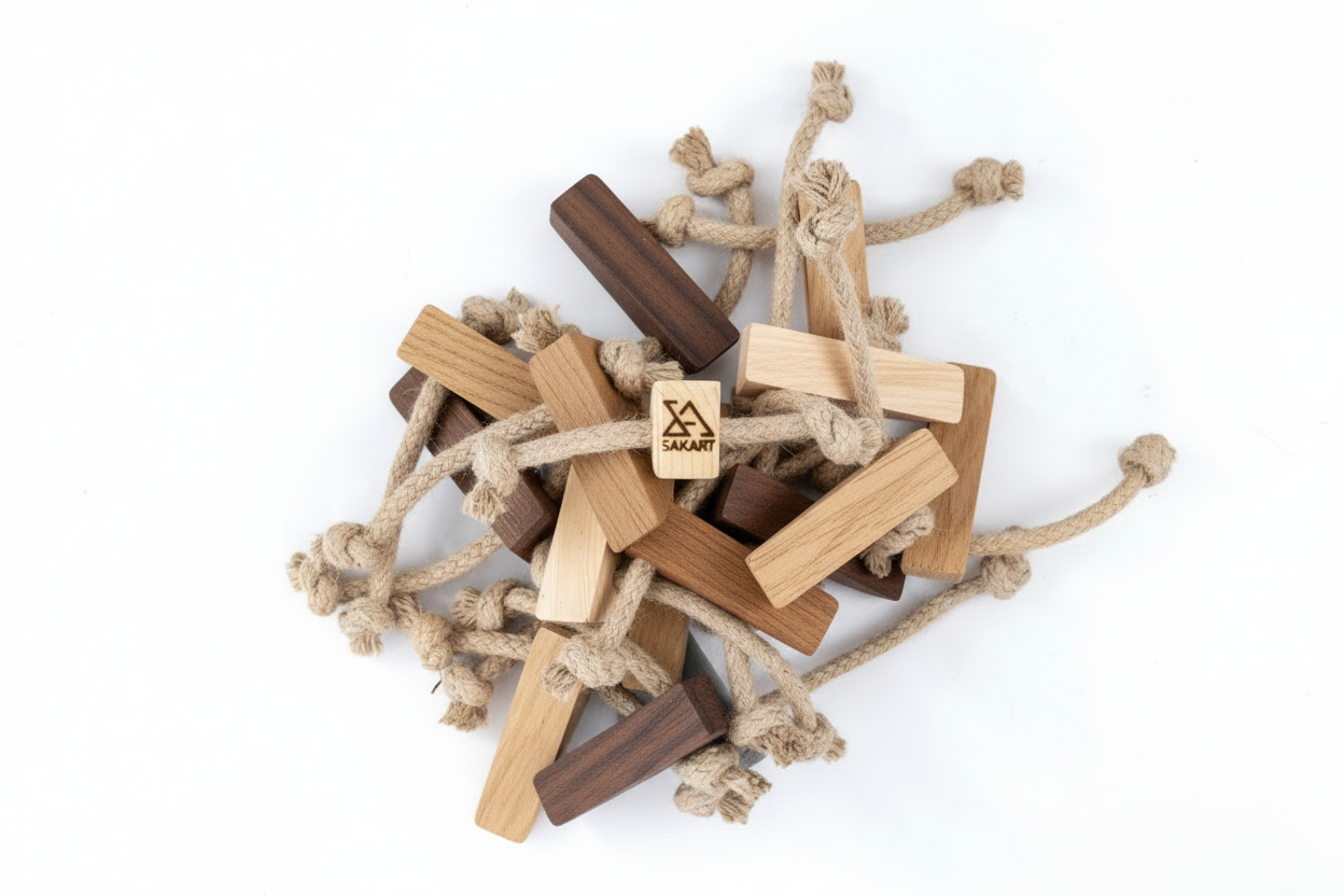 Handcrafted Eco Wooden Door Stopper- Chocolate