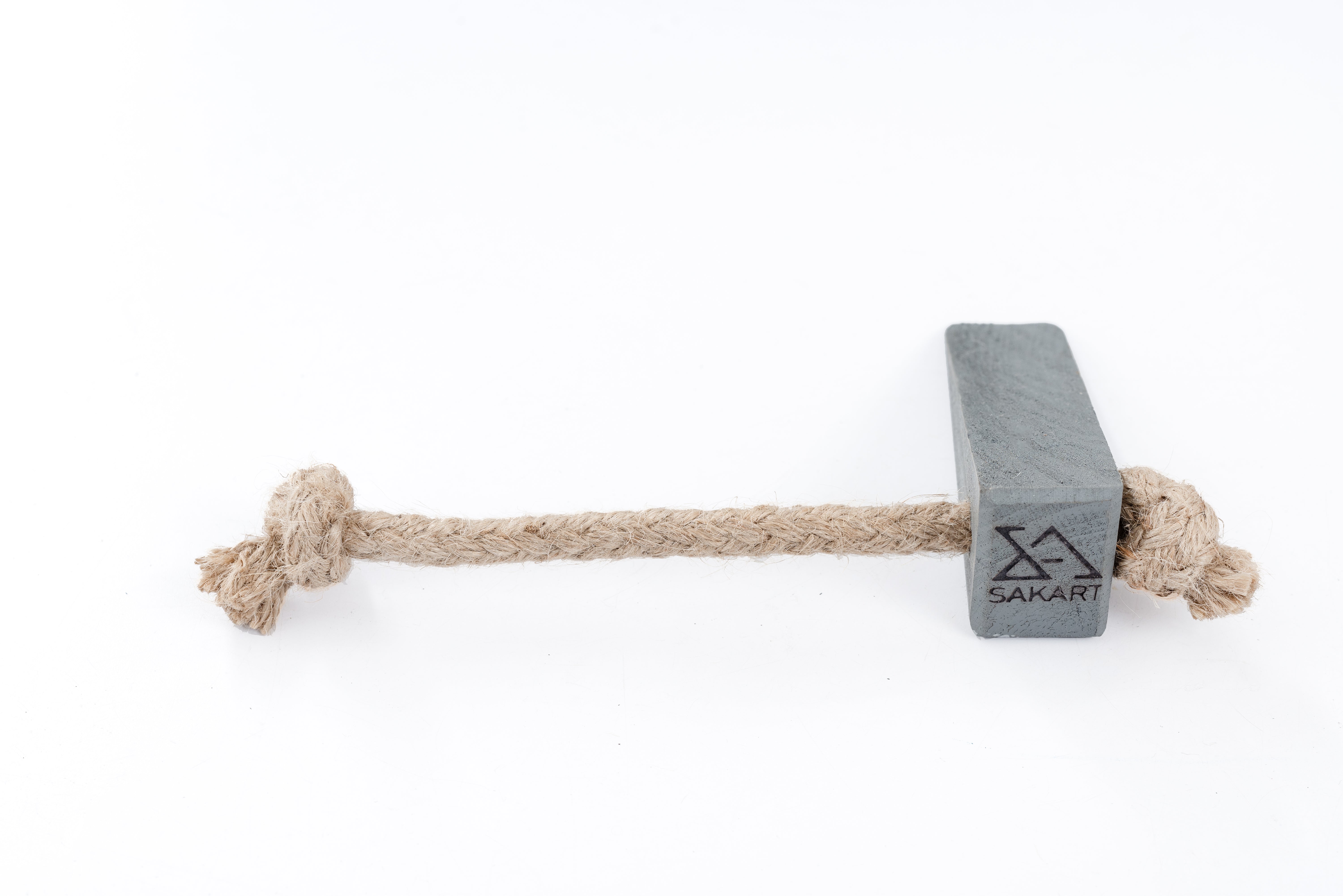 Handcrafted Eco Wooden Door Stopper-Gray