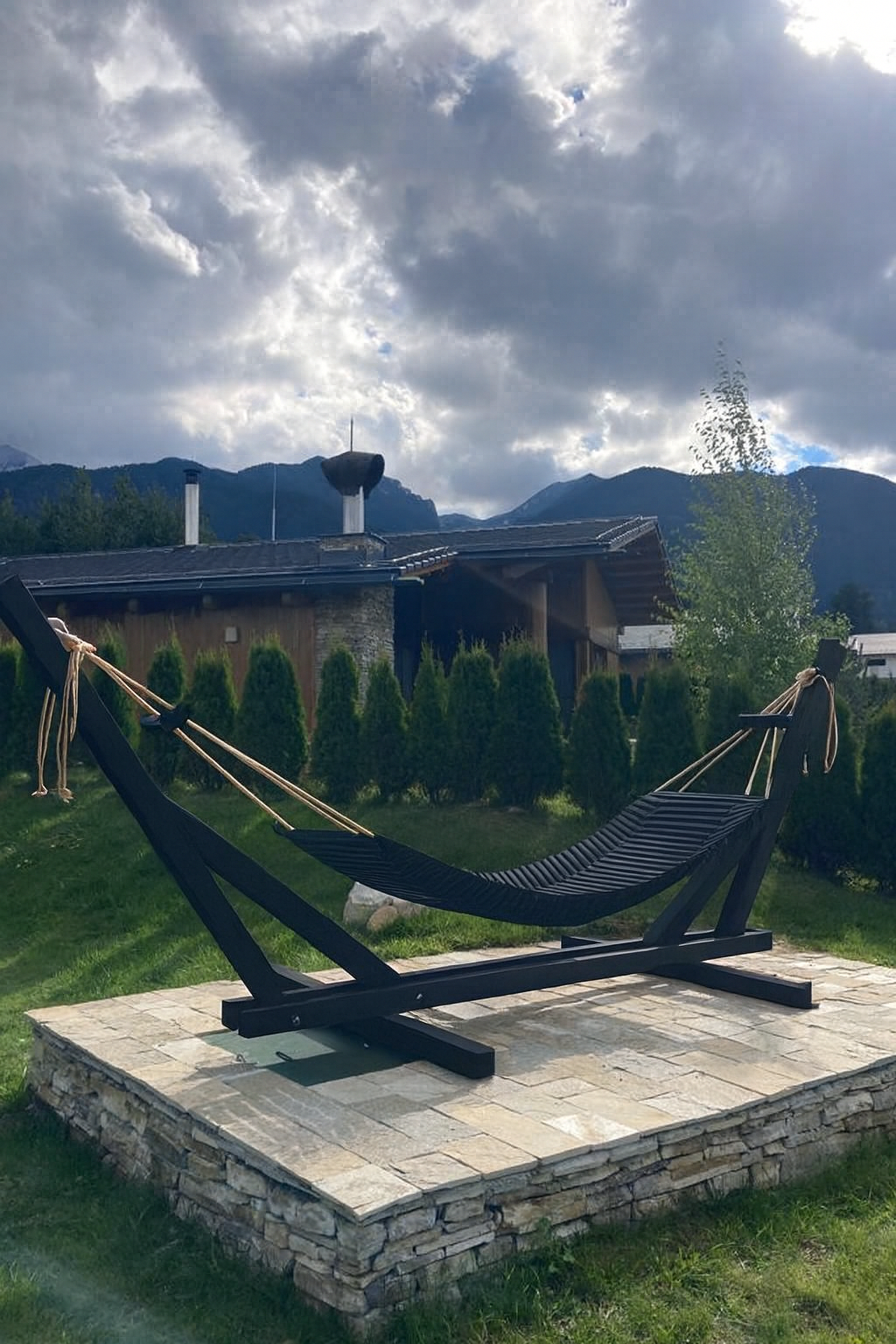 SAKART Wooden Hammock with or without Stand - Outdoor Garden Hammock