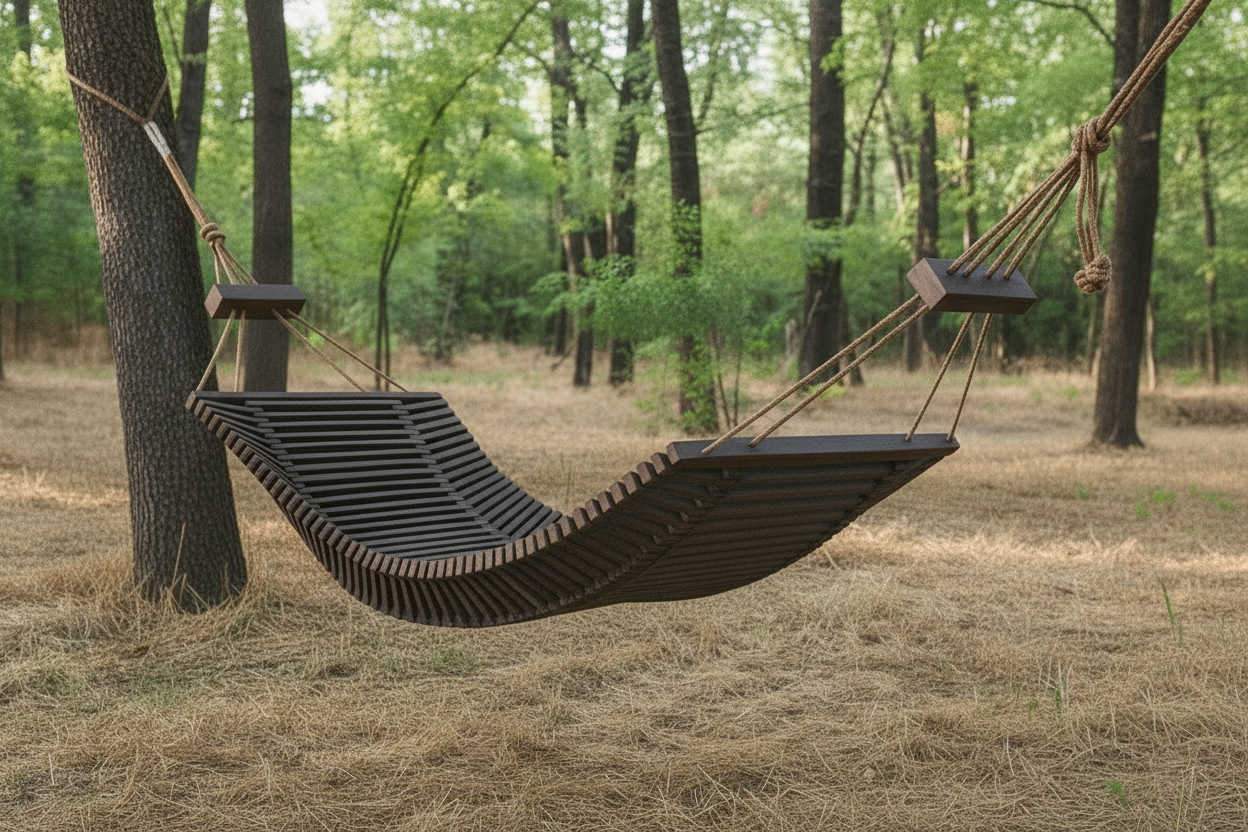 Hammock Lemnart H4 – Handcrafted Eco-Friendly Wooden Hammock