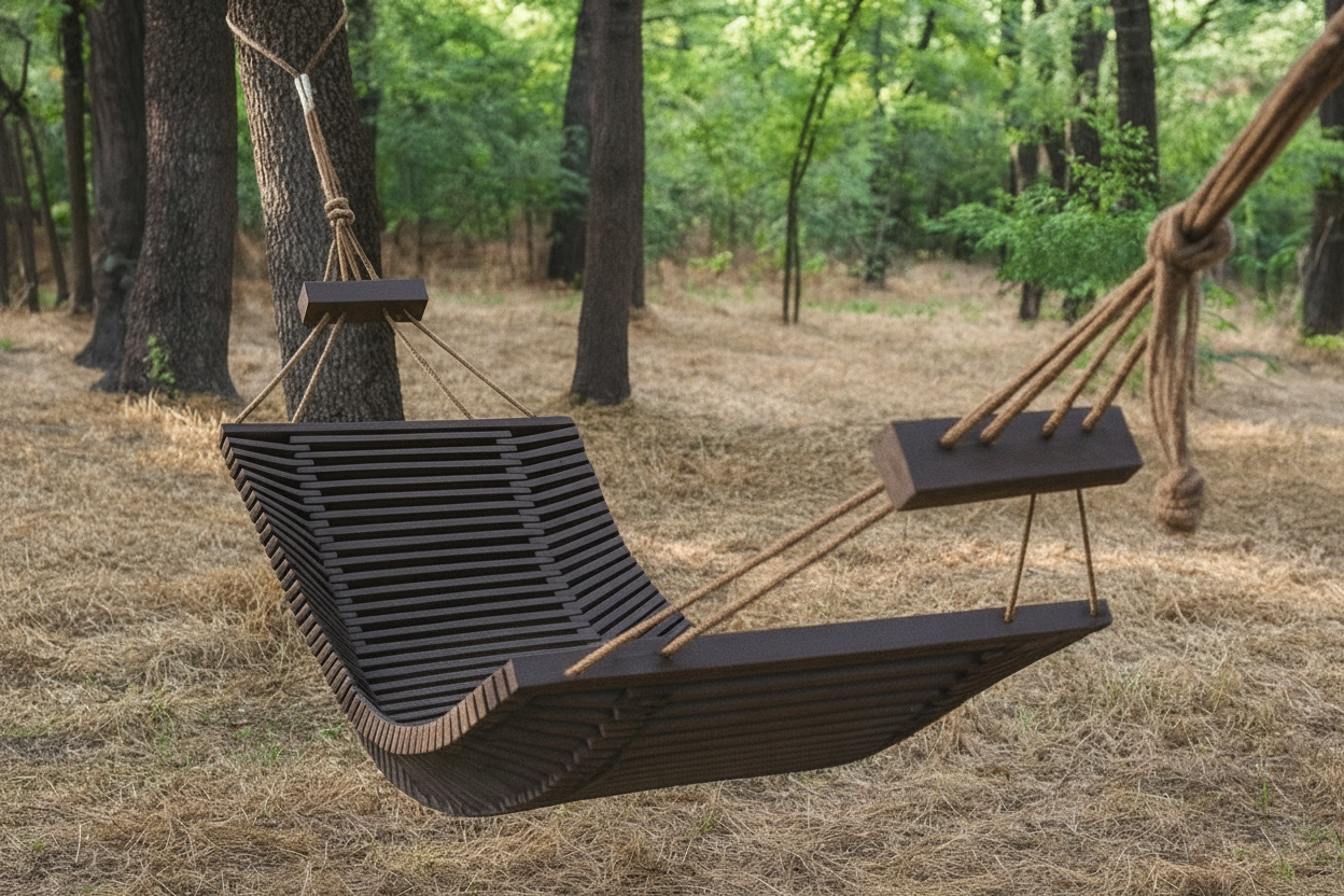 SAKART Wooden Hammock with or without Stand - Outdoor Garden Hammock