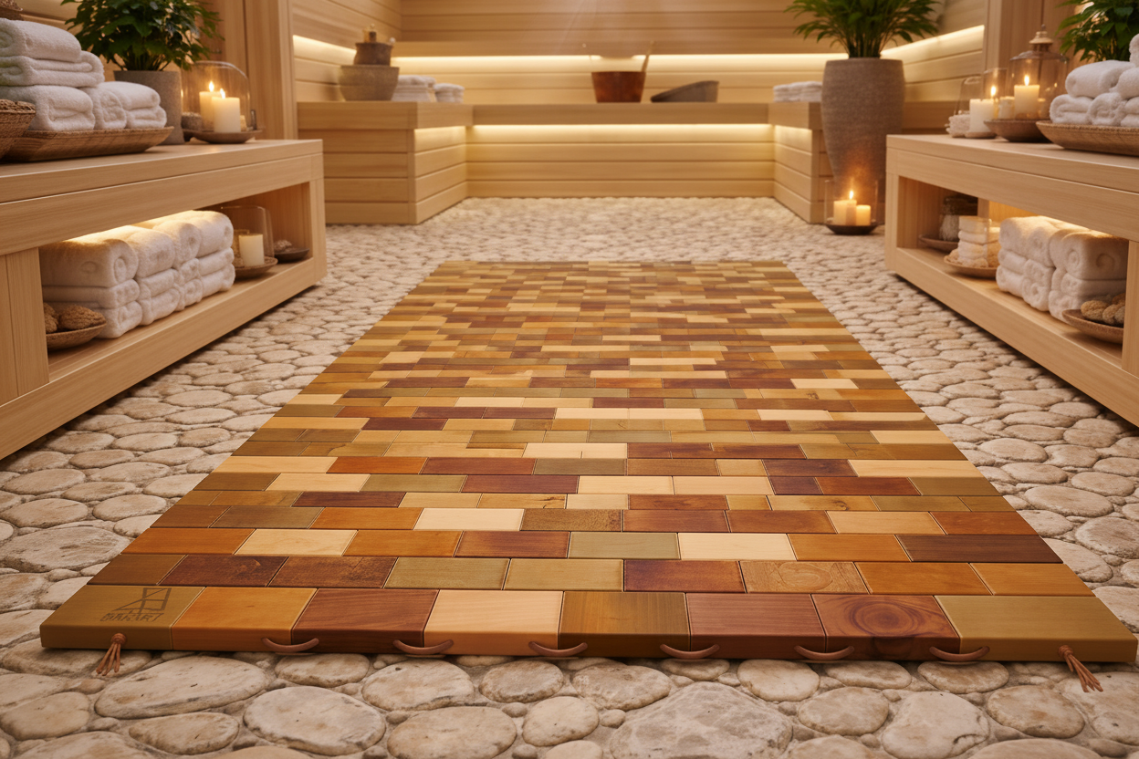 Handmade Wooden Doormat – Natural, Durable & Versatile