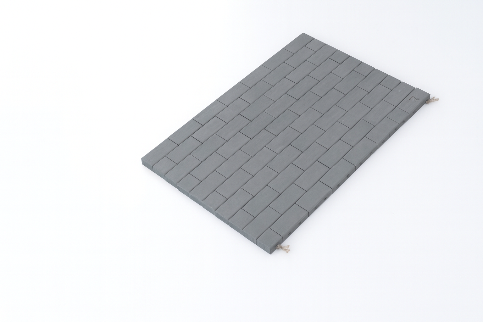 Doormat “Lemnart I” Taupe – Handcrafted Eco Wooden Mat