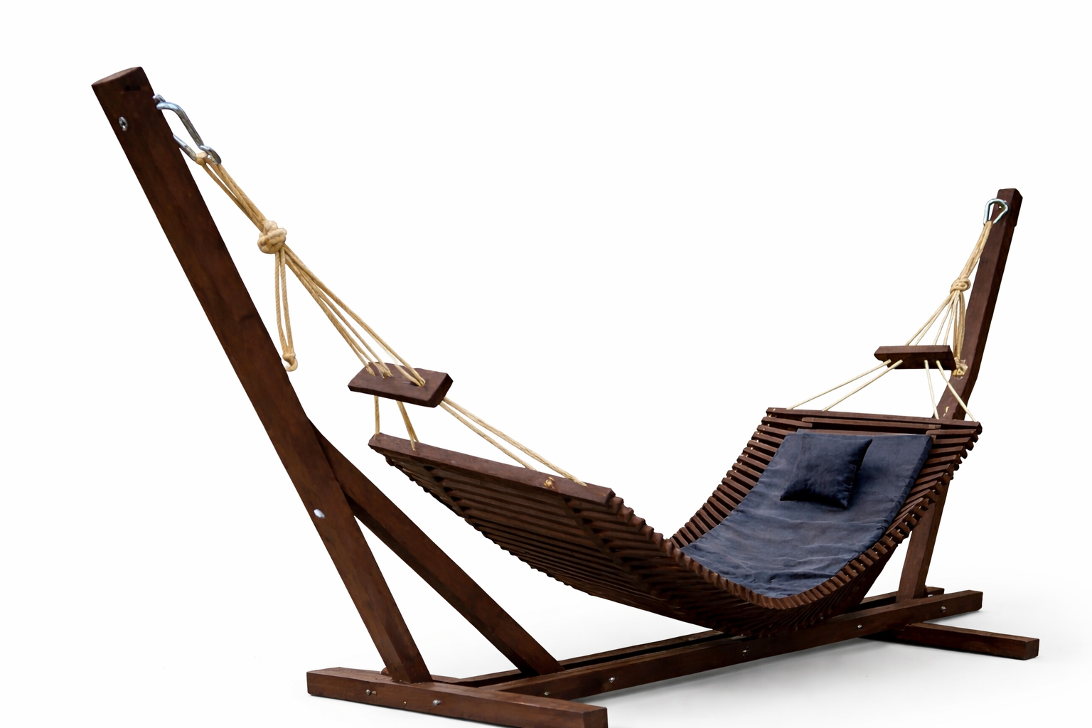 SAKART Wooden Hammock with or without Stand - Outdoor Garden Hammock