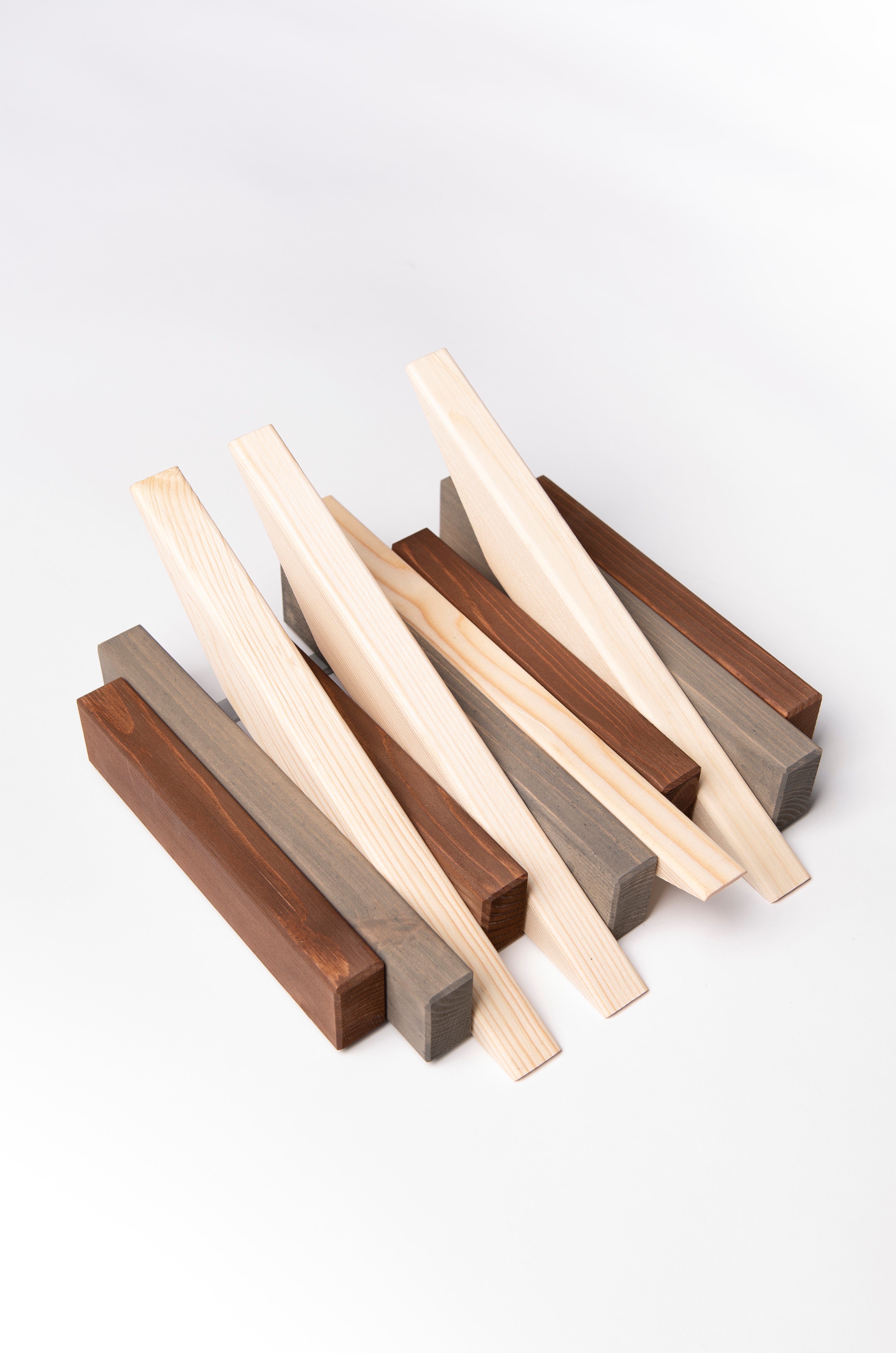 Multicolour Wooden Wall Rack - Solid Wood Entryway Shelf | Lemnart-N Mini
