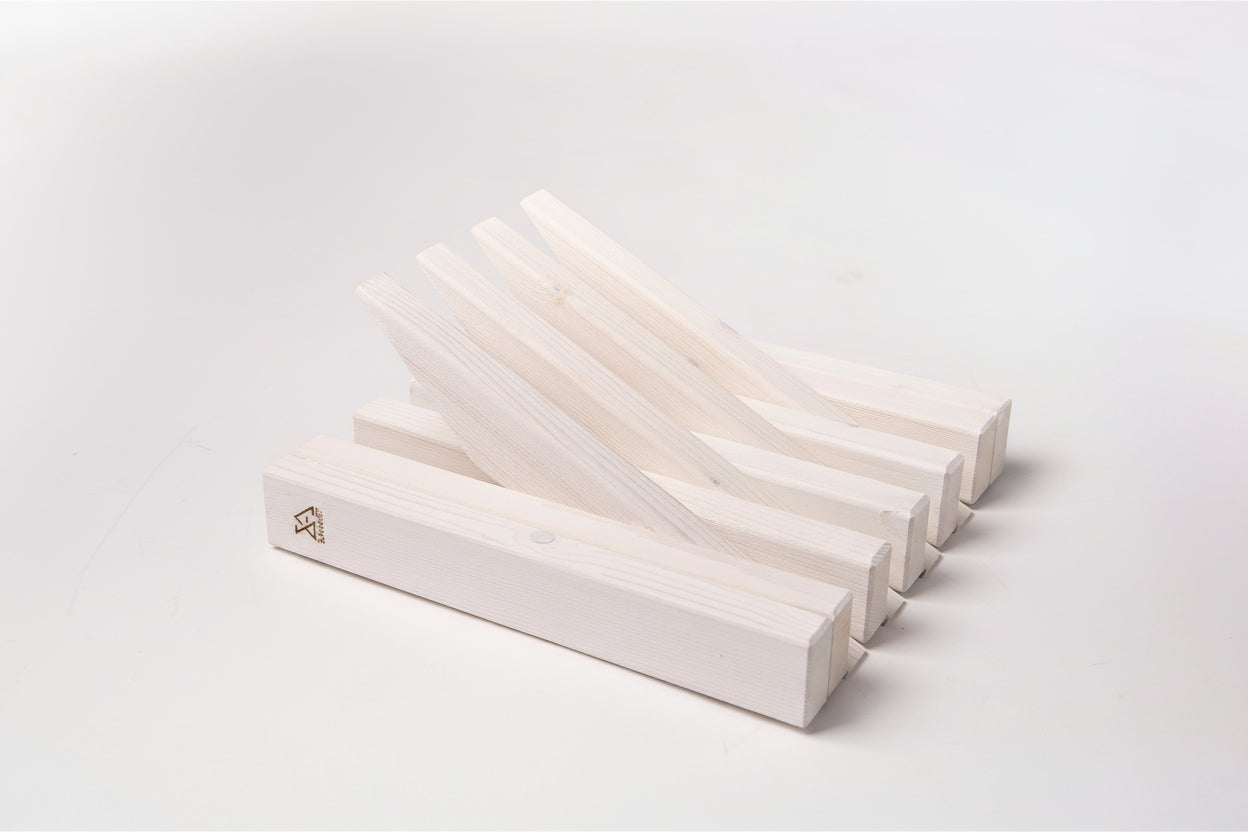 White Wooden Wall Rack - Indoor & Outdoor Storage | Lemnart-R mini