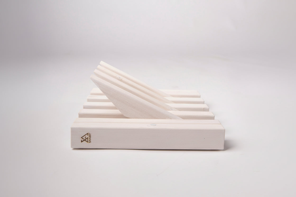 White Wooden Wall Rack - Indoor & Outdoor Storage | Lemnart-R mini