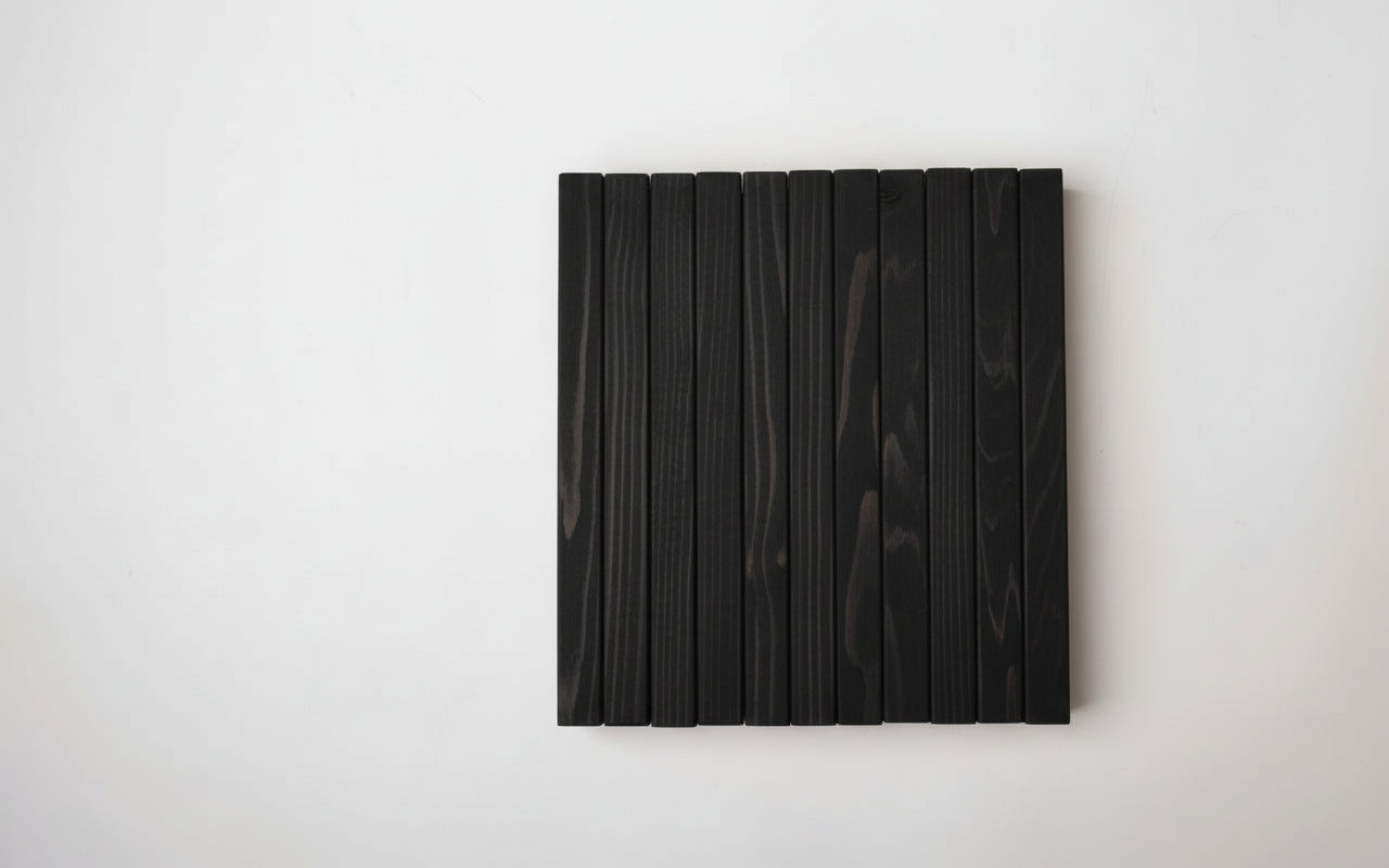 Black Wooden Wall Rack - Compact Entryway Coat Rack | Lemnart-R Mini