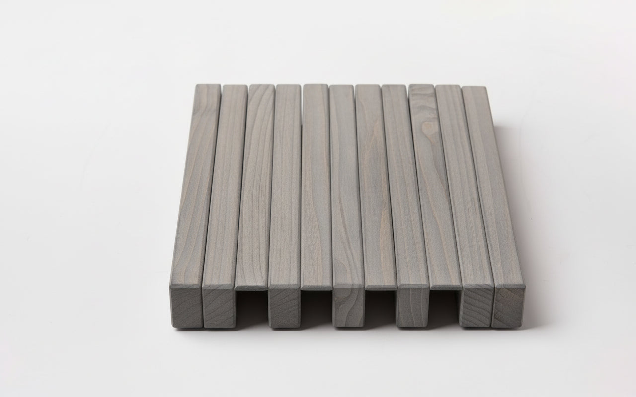 Taupe Wooden Wall Rack - Entryway Organizer | Lemnart-R1 Mini
