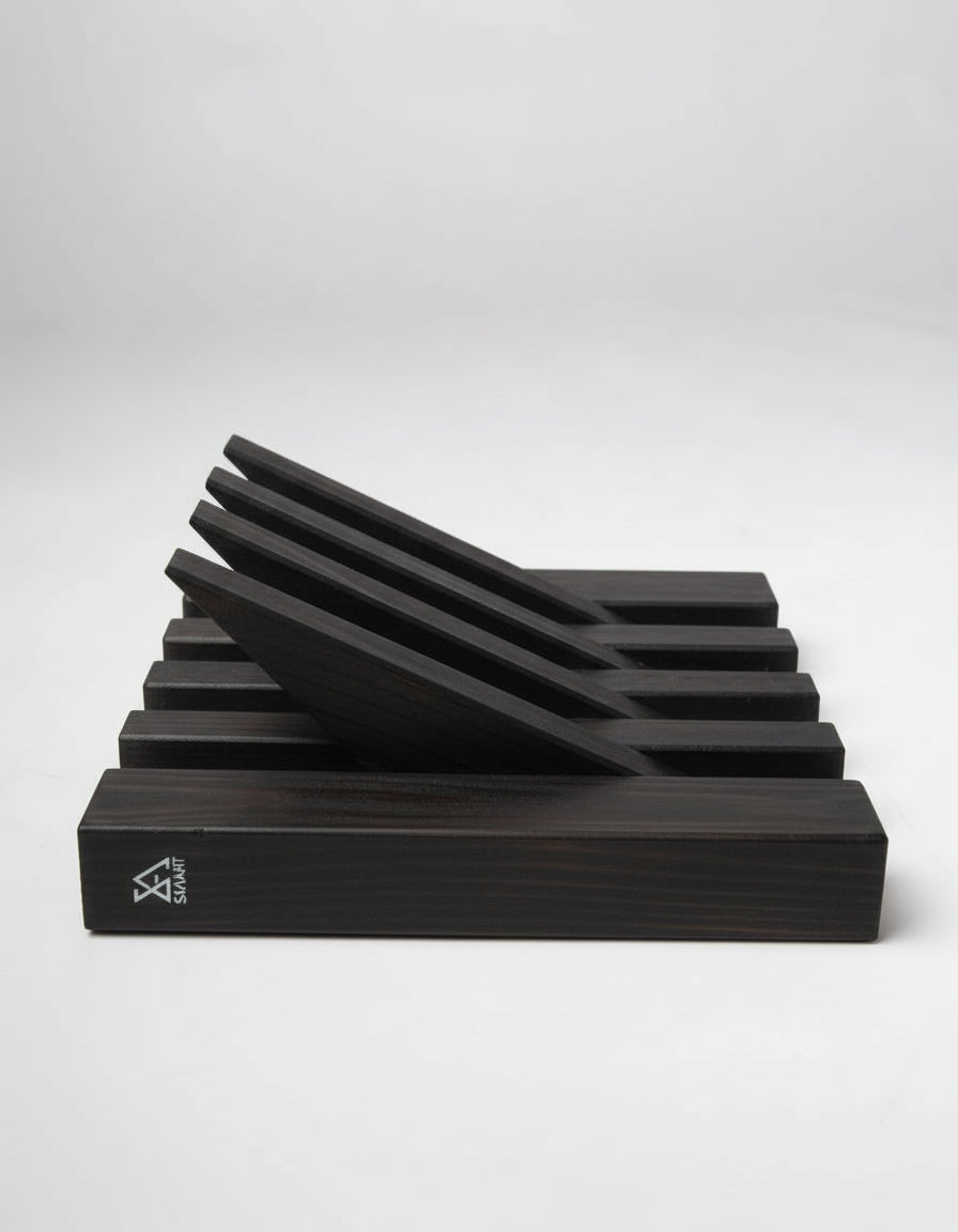 Black Wooden Wall Rack - Compact Entryway Coat Rack | Lemnart-R Mini