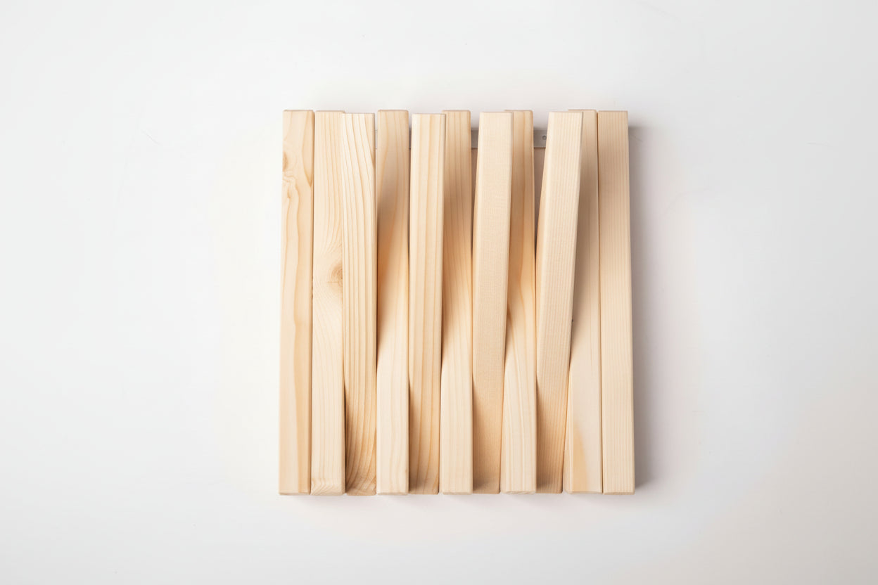 Natural Wooden Wall Rack - Hallway Organizer | Lemnart-R Mini