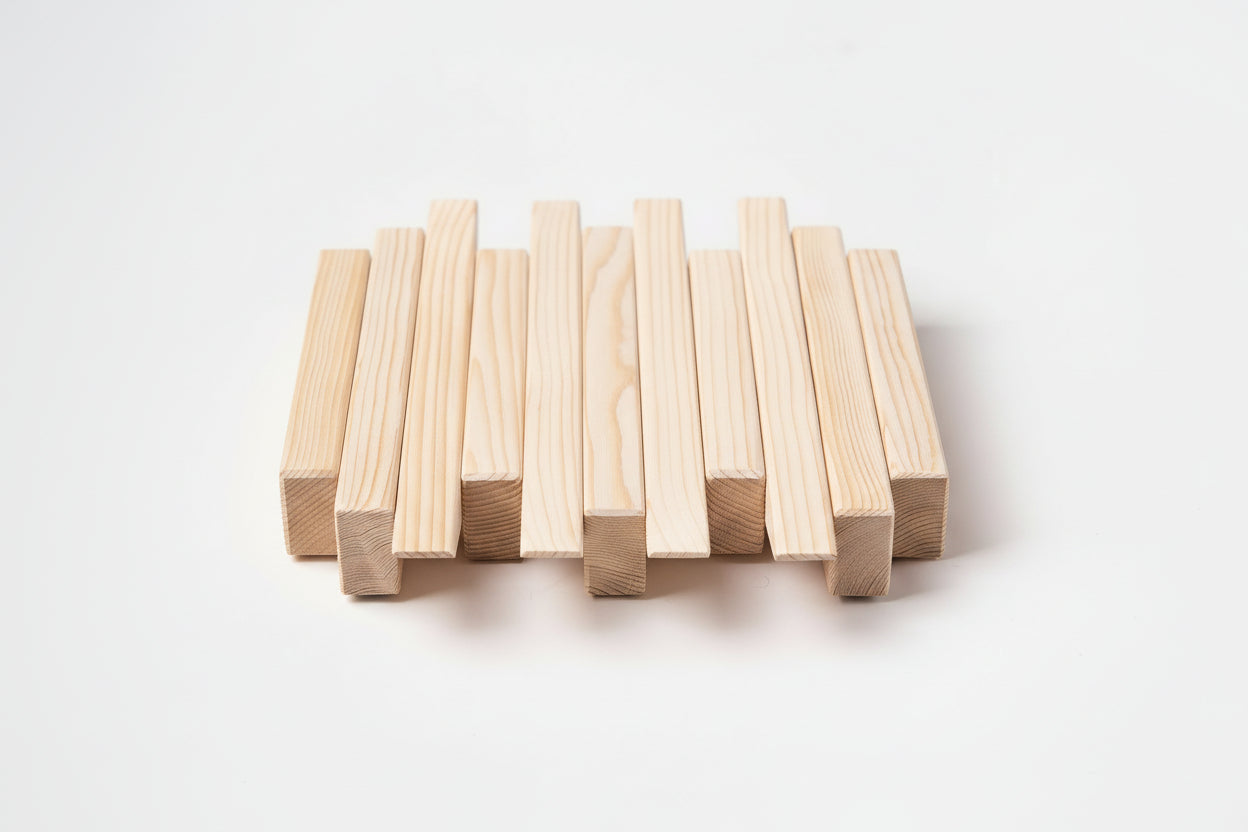 Natural Wood Wall Rack - Entryway Coat Rack | Lemnart-N Mini