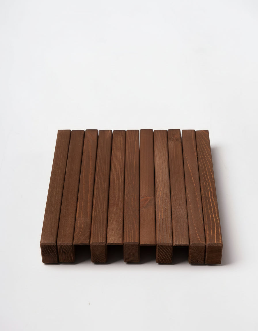 Chocolate Wooden Wall Rack - Entryway Wall Hanger| Lemnart-R Mini