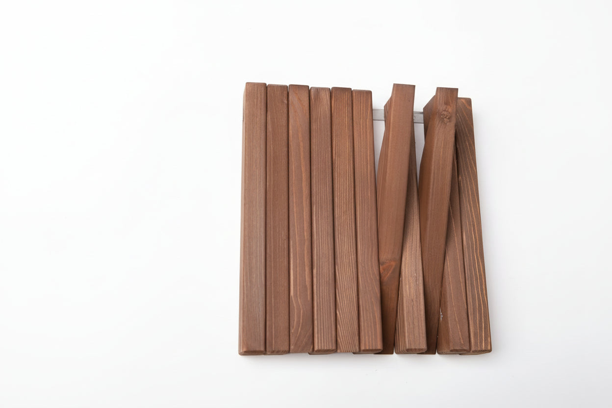 Chocolate Wooden Wall Rack - Entryway Wall Hanger| Lemnart-R Mini