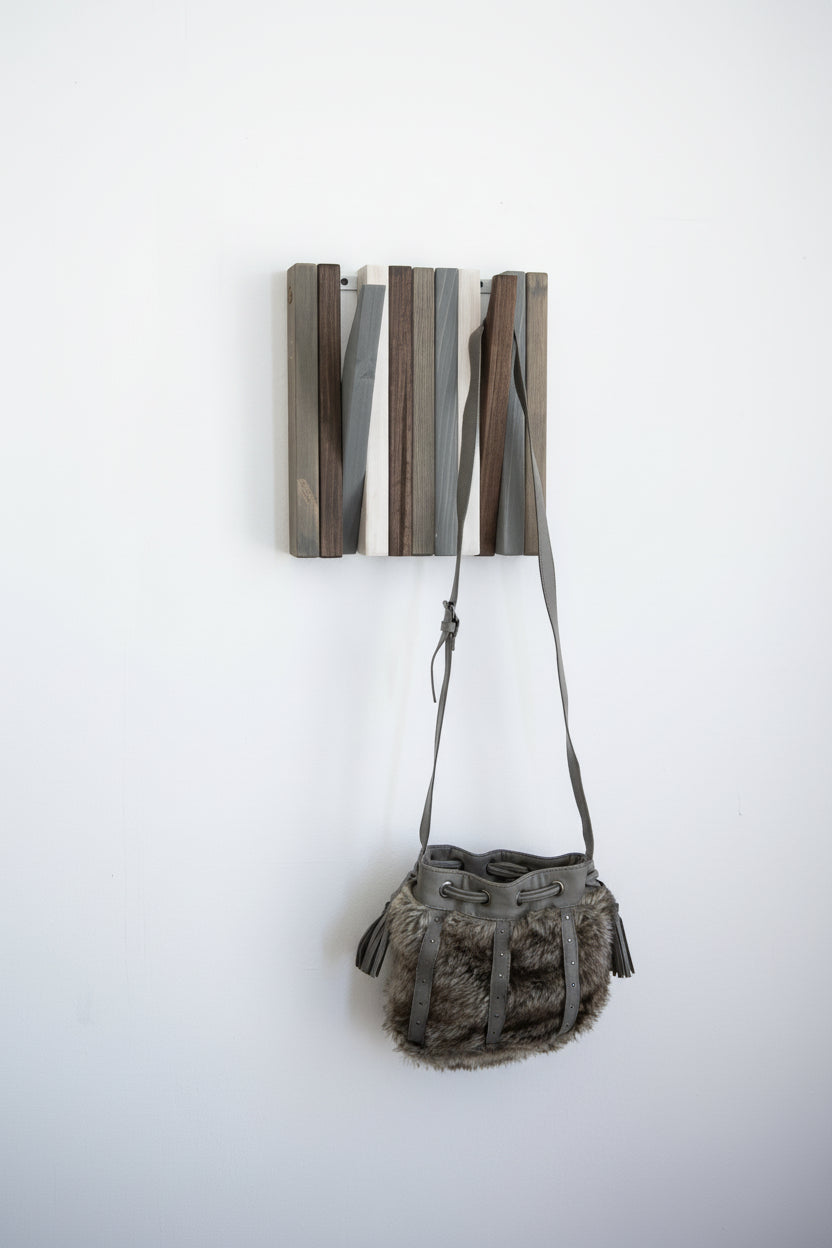 Hanger Lemnart-R1 Mini – Handcrafted Multicolour Wooden Wall Rack