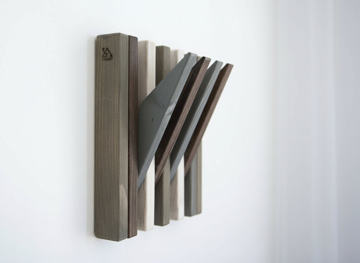 Hanger Lemnart-R1 Mini – Handcrafted Multicolour Wooden Wall Rack