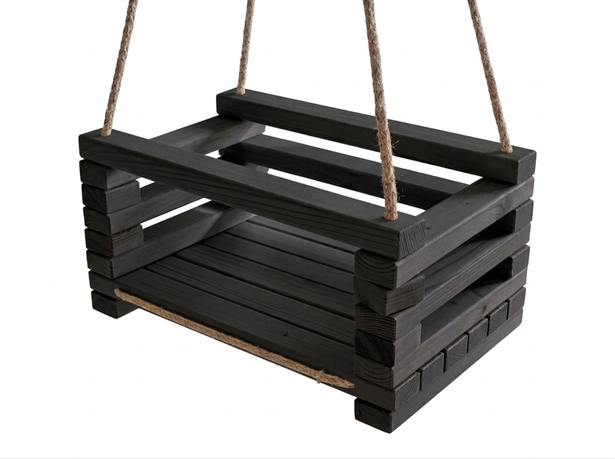 SAKART Handcrafted Wooden Toddler Swing ( Ages 2-5) Eco Friendly Kids Swing