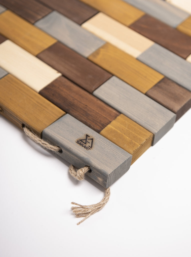 Handmade Wooden Doormat – Natural, Durable & Versatile