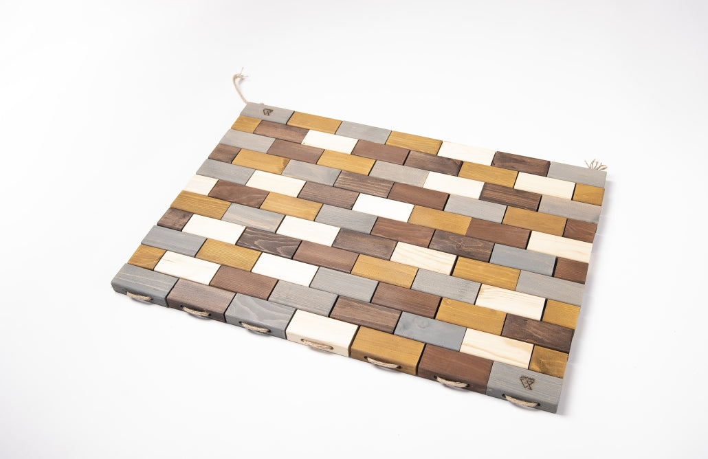 Handmade Wooden Doormat – Natural, Durable & Versatile