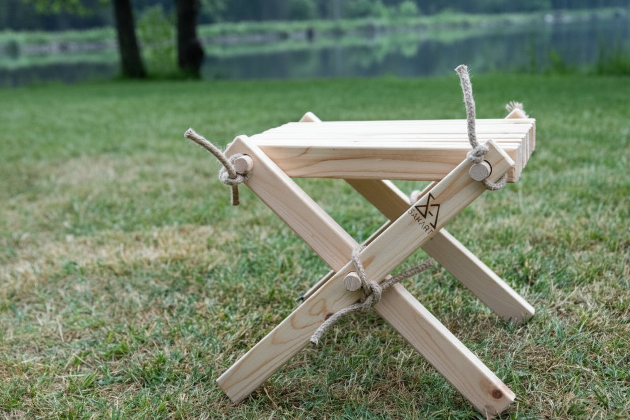 Wooden Side Table / Stool - Handmade Garden & Patio Furniture