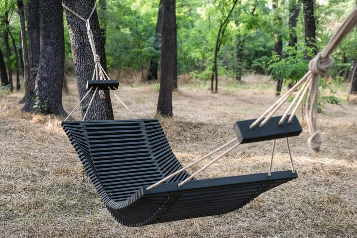 SAKART Wooden Hammock with or without Stand - Outdoor Garden Hammock