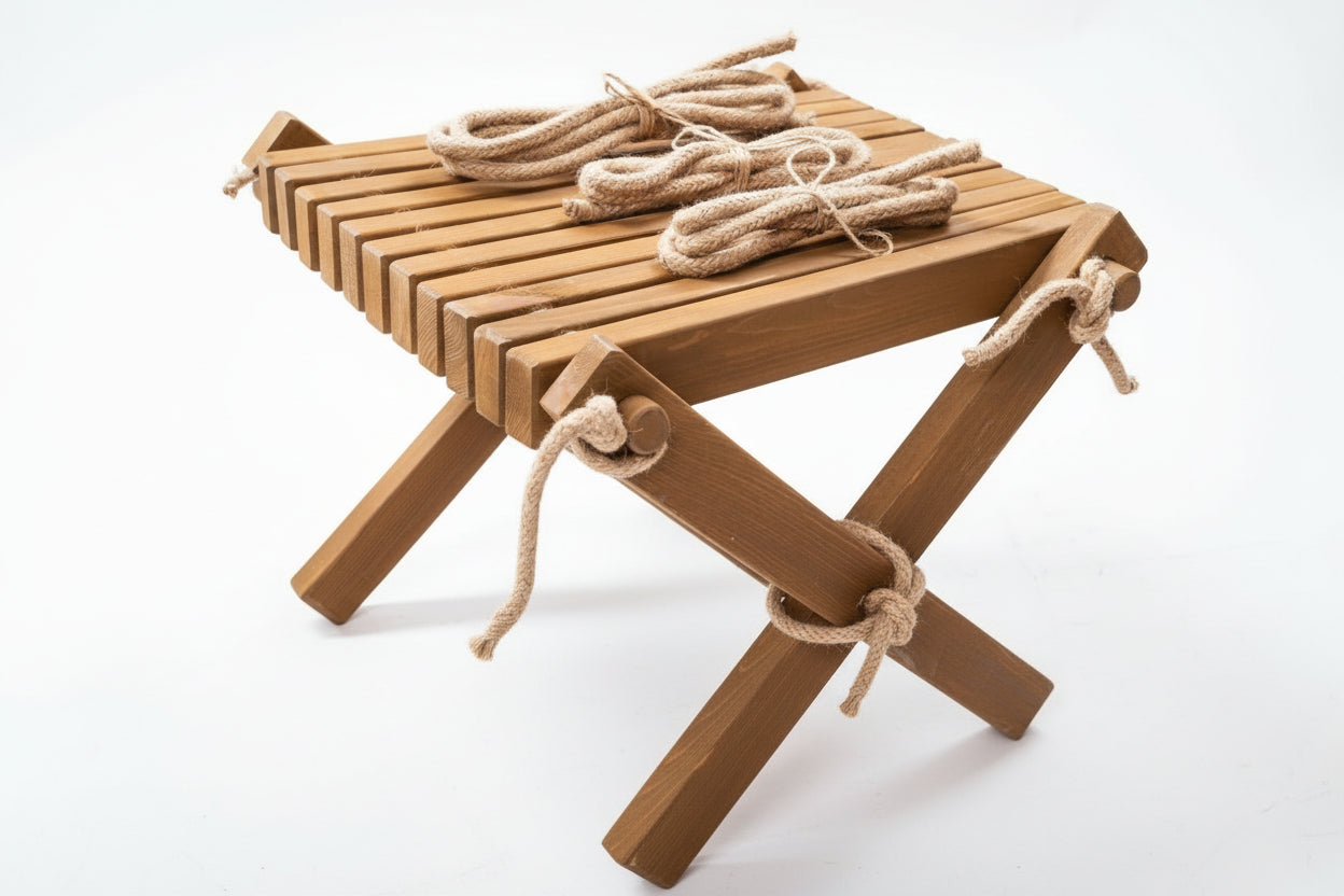 Wooden Side Table / Stool - Handmade Garden & Patio Furniture
