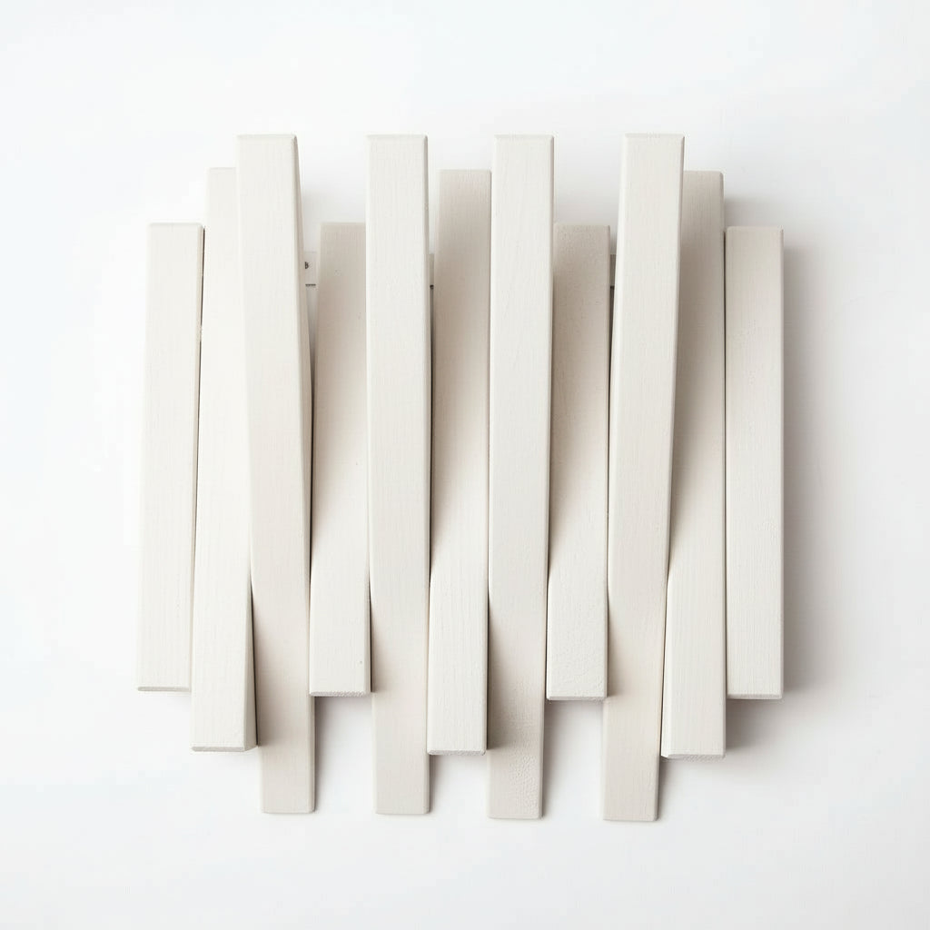 White Wooden Wall Rack - Entryway Coat Rack Shelf | Lemnart-N Mini