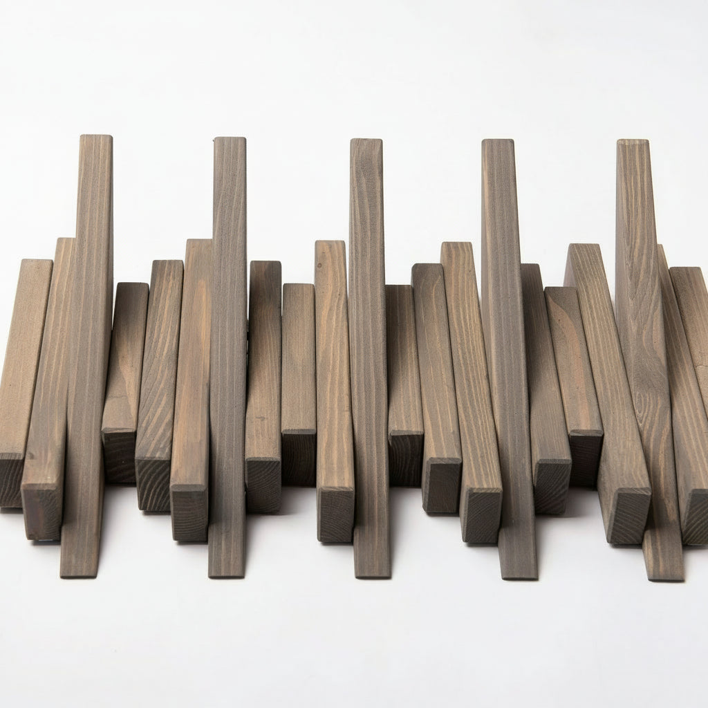 Taupe Wooden Wall Rack - Entryway Coat Rack | Lemnart-N
