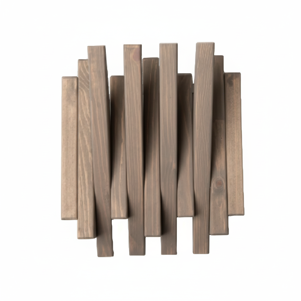 Taupe Wooden Wall Rack - Entryway Coat Rack | Lemnart-N mini