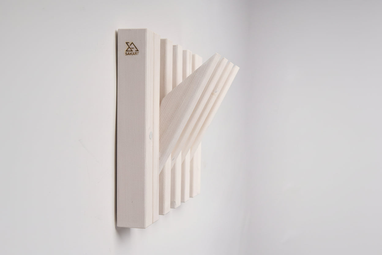 White Wooden Wall Rack - Indoor & Outdoor Storage | Lemnart-R mini