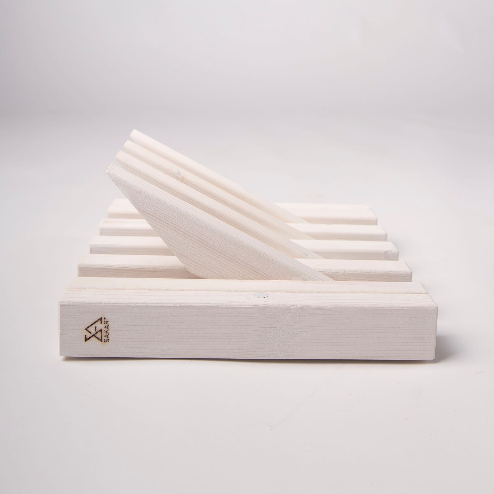 White Wooden Wall Rack - Indoor & Outdoor Storage | Lemnart-R mini