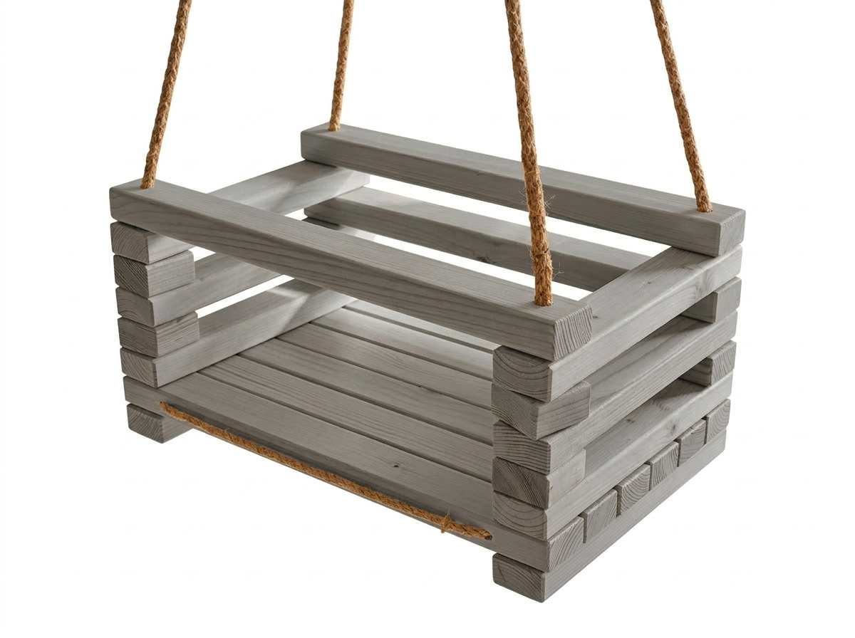 SAKART Handcrafted Wooden Toddler Swing ( Ages 2-5) Eco Friendly Kids Swing